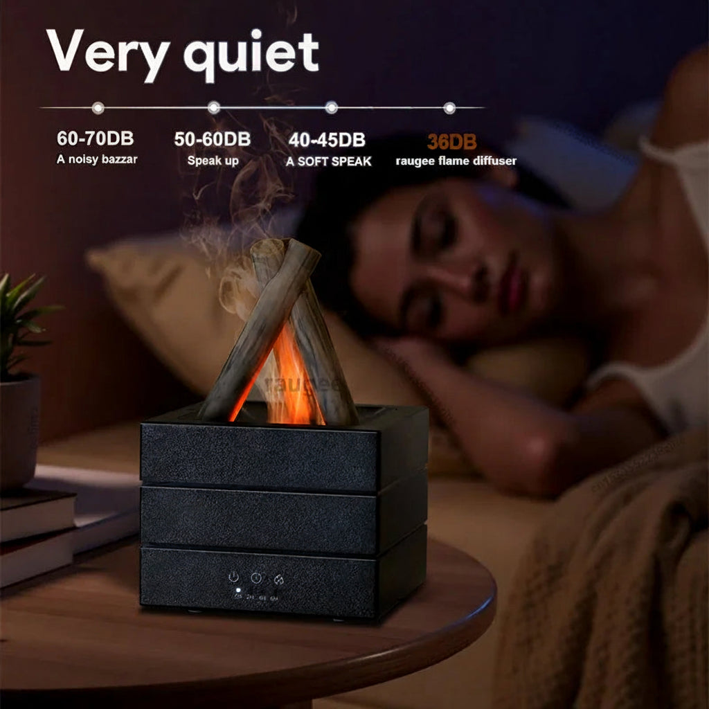 Lifelike Flame Aroma Diffuser with Humidifier