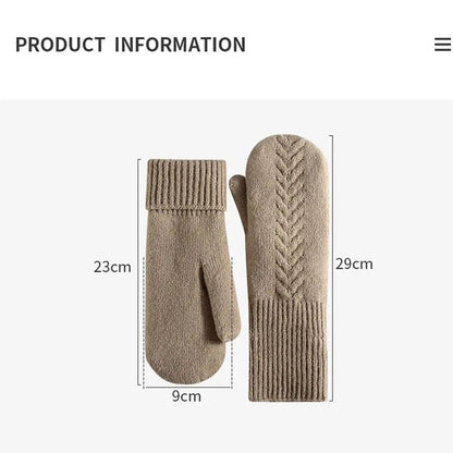 Ultra-Warm Double-Layer Fleece-Lined Winter Mittens