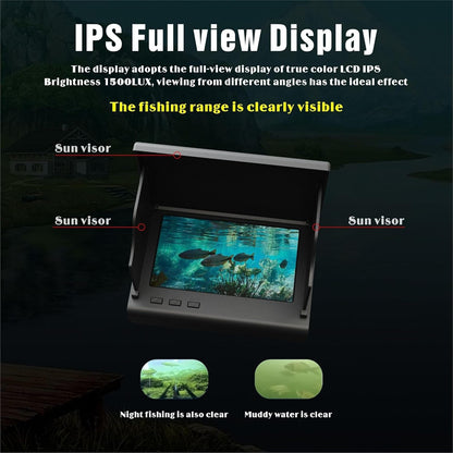 Portable Underwater Fish Finder with Camera and 4.3-inch LCD Monitor