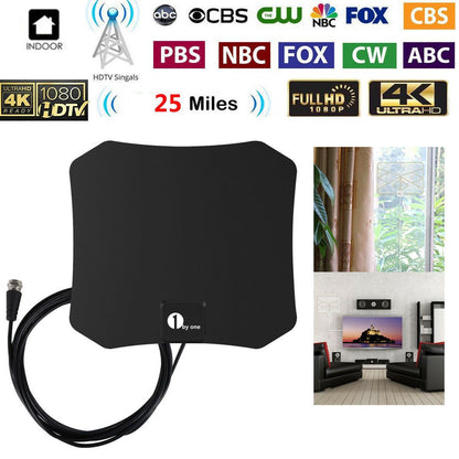 Indoor HDTV Satellite Antenna – Crystal-Clear Reception with Powerful Signal