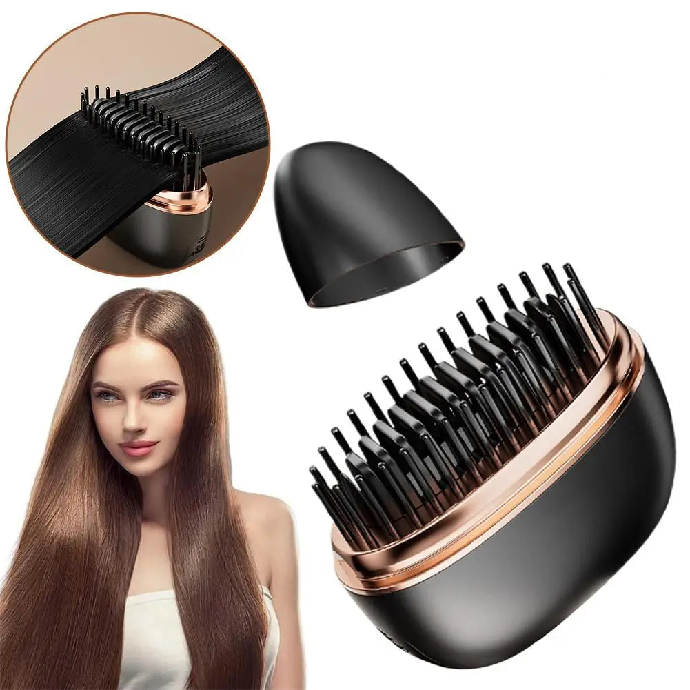 Cordless 2-in-1 Portable Ceramic Hair Straightener - Travel-Ready, Ultra-Smooth Styling
