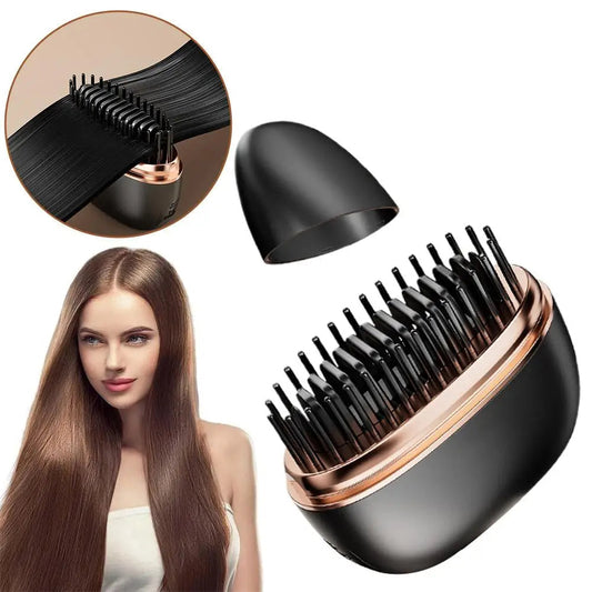 Cordless 2-in-1 Portable Ceramic Hair Straightener - Travel-Ready, Ultra-Smooth Styling