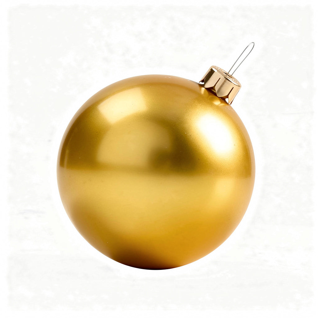 Inflatable Holiday Ball Ornament - Bright, Festive Yard Decor