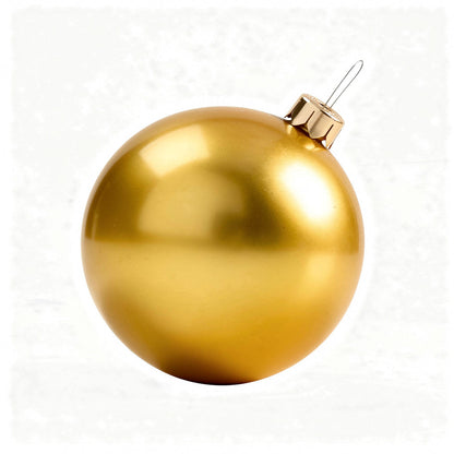 Inflatable Holiday Ball Ornament - Bright, Festive Yard Decor