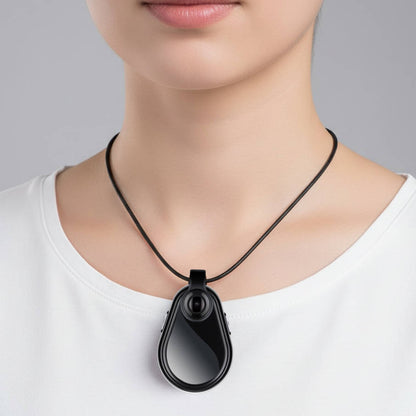 Discreet Hidden Camera Necklace with Audio and Video Recording