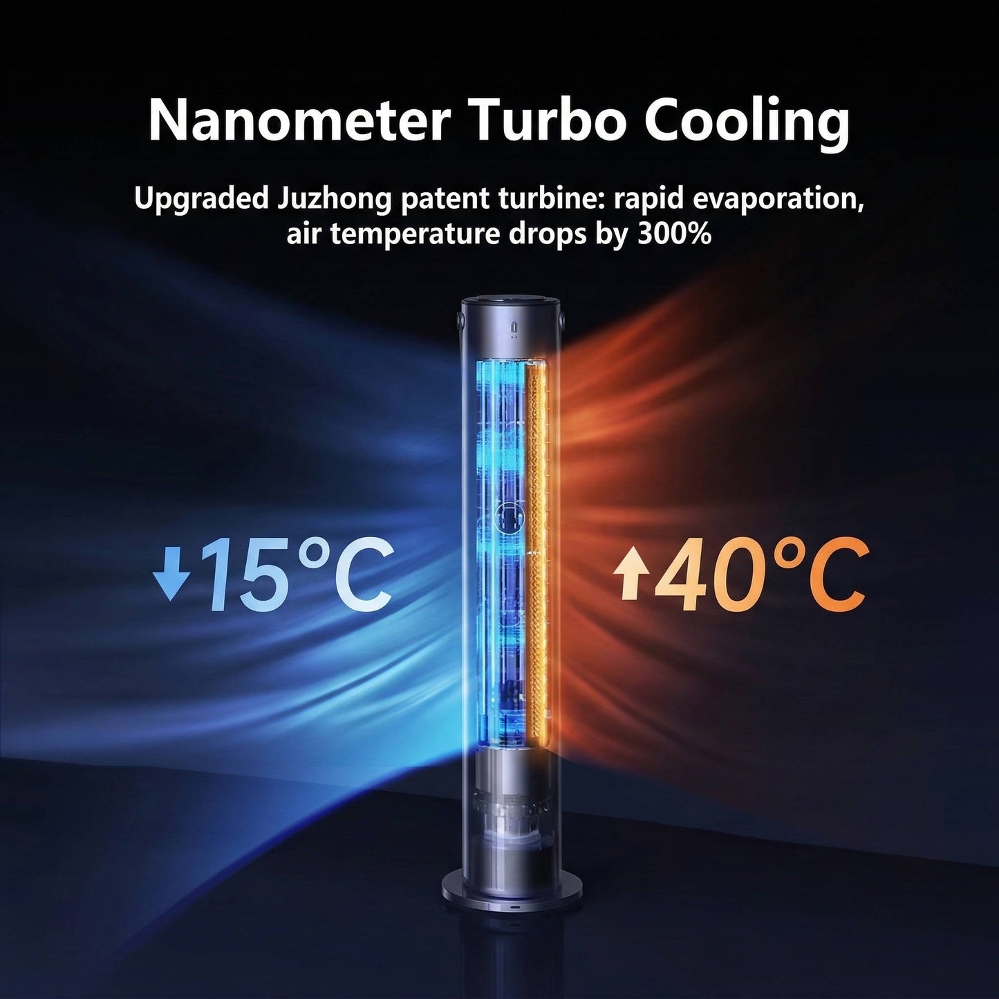 Portable Bedroom Air Conditioner – Powerful, Quiet Cooling, Windowless Design with Smart Controls for Sleep