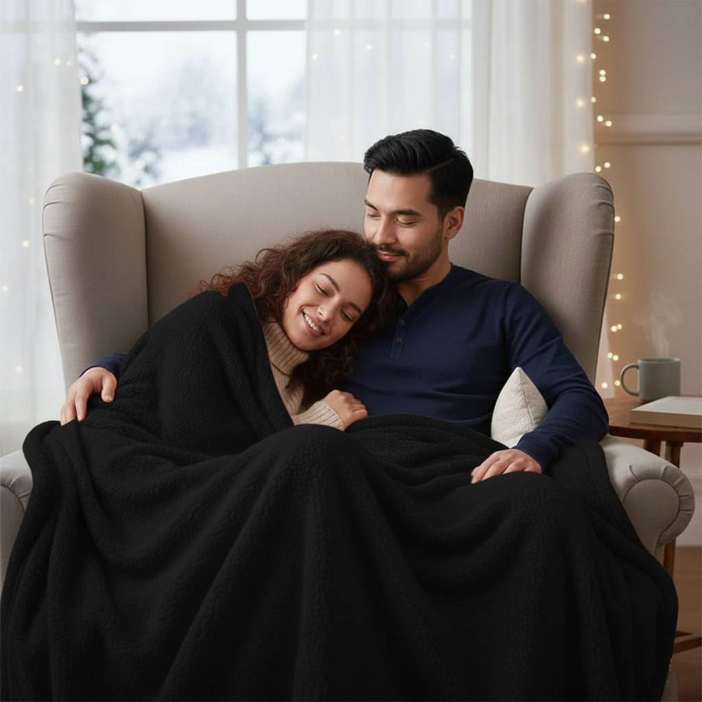 Couples' Waterproof Blanket for Cozy, Spill-Proof Comfort