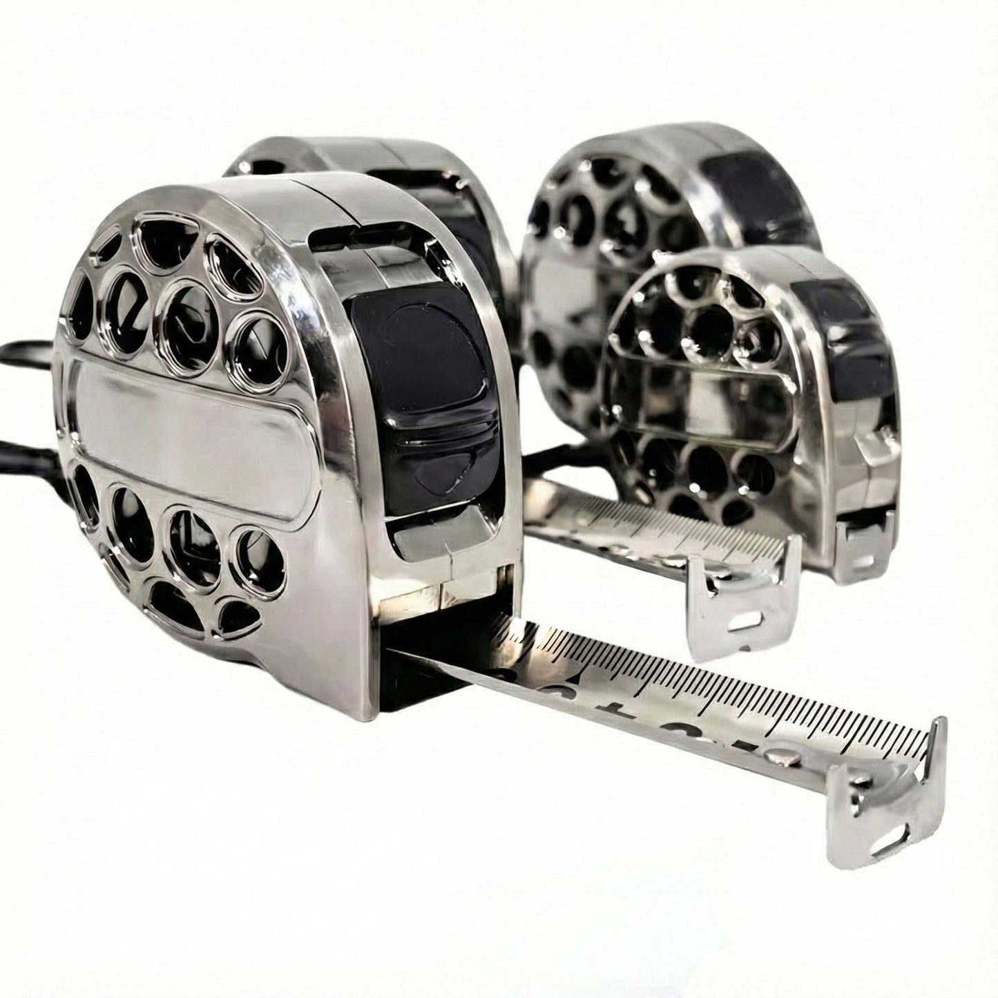 Hand-Carved Stainless Steel Tape Measure