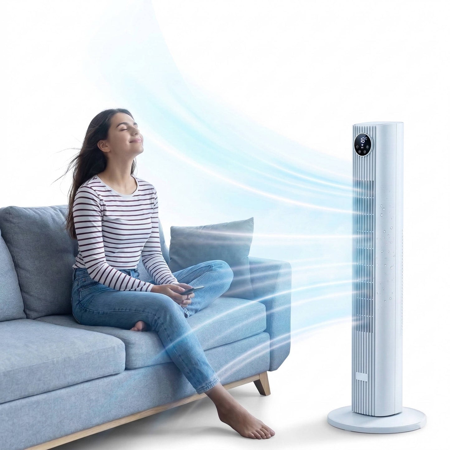 Portable Air Conditioner Unit – Compact Room Cooler for Bedroom & Apartment, Windowless Design