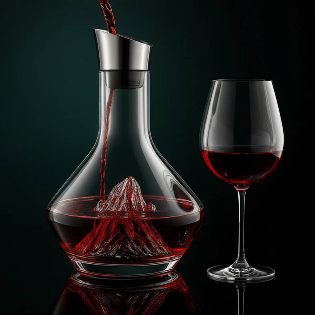 Crystal Glass Wine Decanter & Aerator Carafe - Elevate Flavor with Elegant Clarity