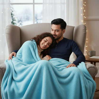Couples' Waterproof Blanket for Cozy, Spill-Proof Comfort
