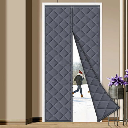 Magnetic Thermal Door Insulation Curtain for Winter - Keeps Drafts Out