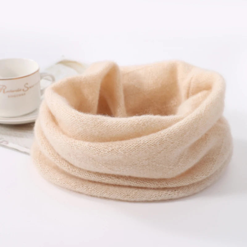 Cozy Merino Wool Face Mask & Winter Scarf Set — Soft, Warm & Breathable
