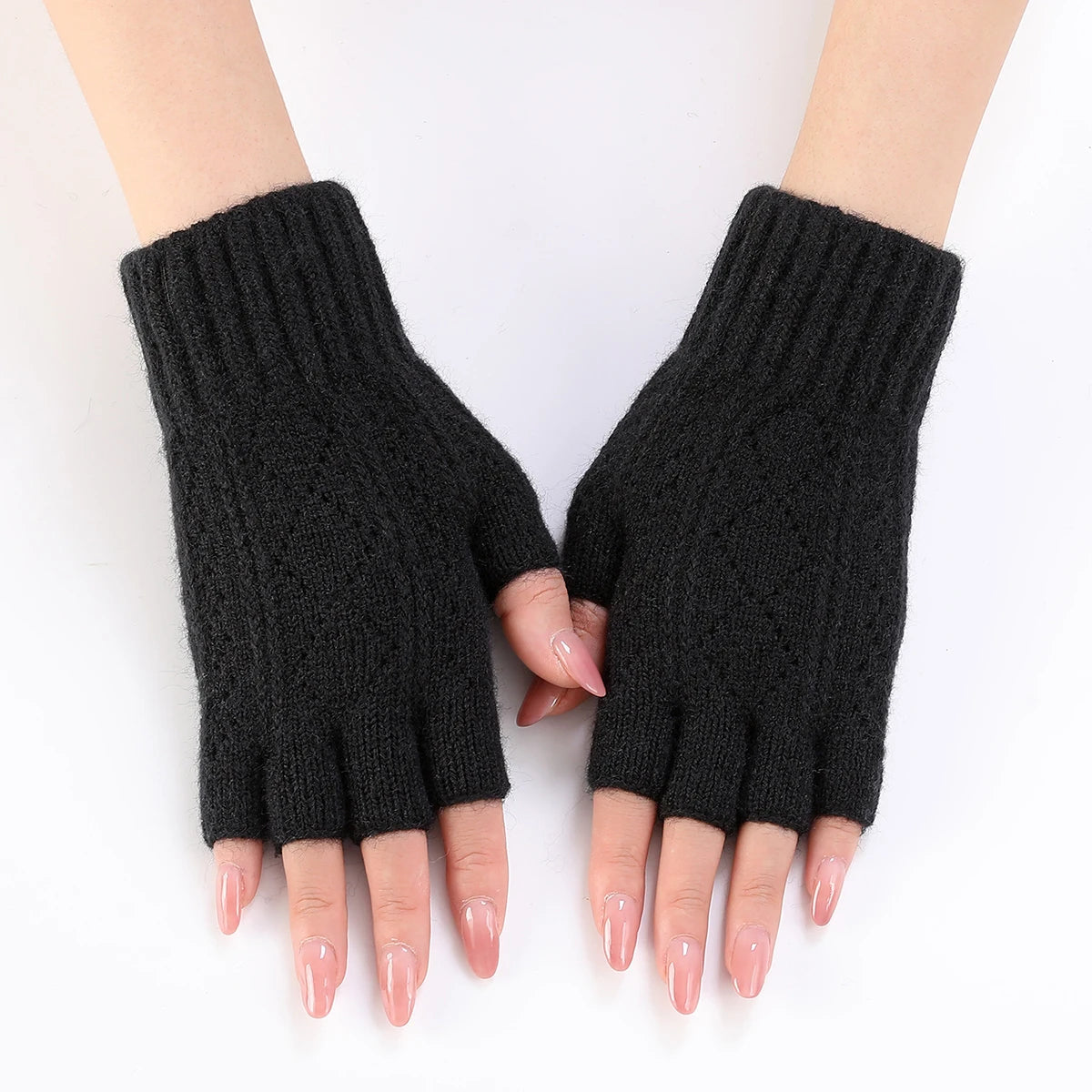 Cozy Knit Fingerless Gloves for Winter - Soft, Warm & Flexible