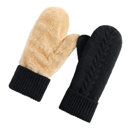 Ultra-Warm Double-Layer Fleece-Lined Winter Mittens