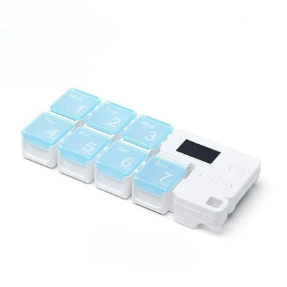 Smart Electronic Weekly Pill Organizer with Dose Reminders