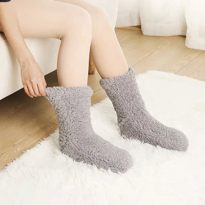 Cozy Winter Plush Indoor Socks for Warm, All-Day Comfort