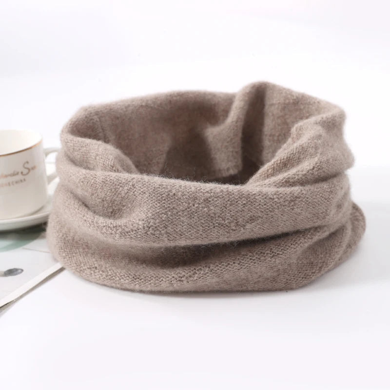 Cozy Merino Wool Face Mask & Winter Scarf Set — Soft, Warm & Breathable