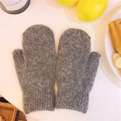 Luxurious Women's Cashmere Knit Mittens for Winter – Soft, Warm & Cozy