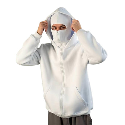 Unisex Full-Zip Balaclava Hoodie – Cozy, All-Weather Warmth