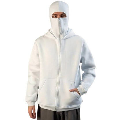 Unisex Full-Zip Balaclava Hoodie – Cozy, All-Weather Warmth