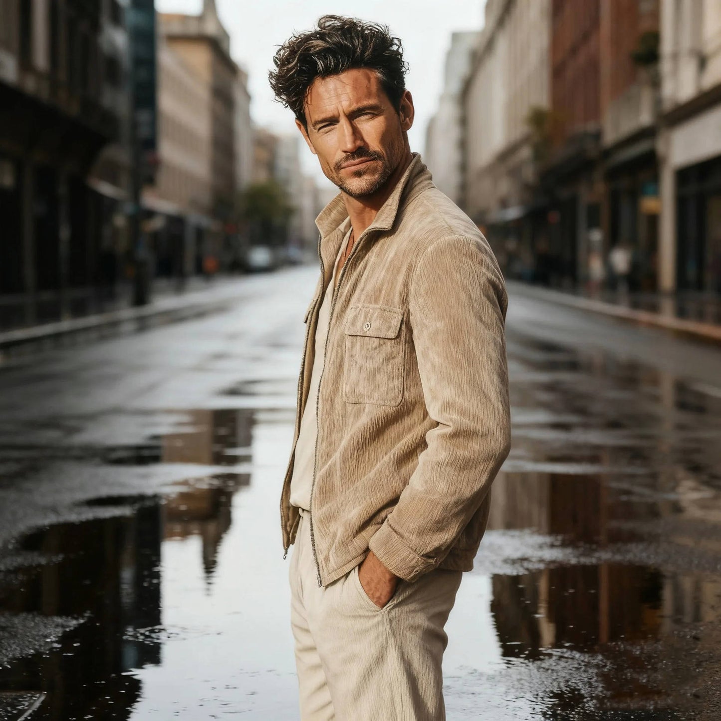 Timeless Men's Corduroy Jacket - Classic, Versatile Style for Everyday Wear