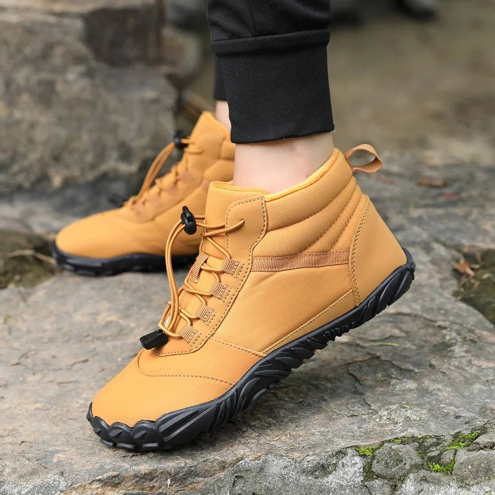 Cosy Fleece Winter Barefoot Shoes — Waterproof & Snowproof for All-Weather Comfort
