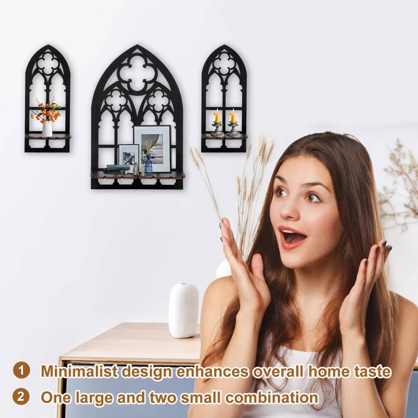 Three-Piece Gothic Wall Decor Set