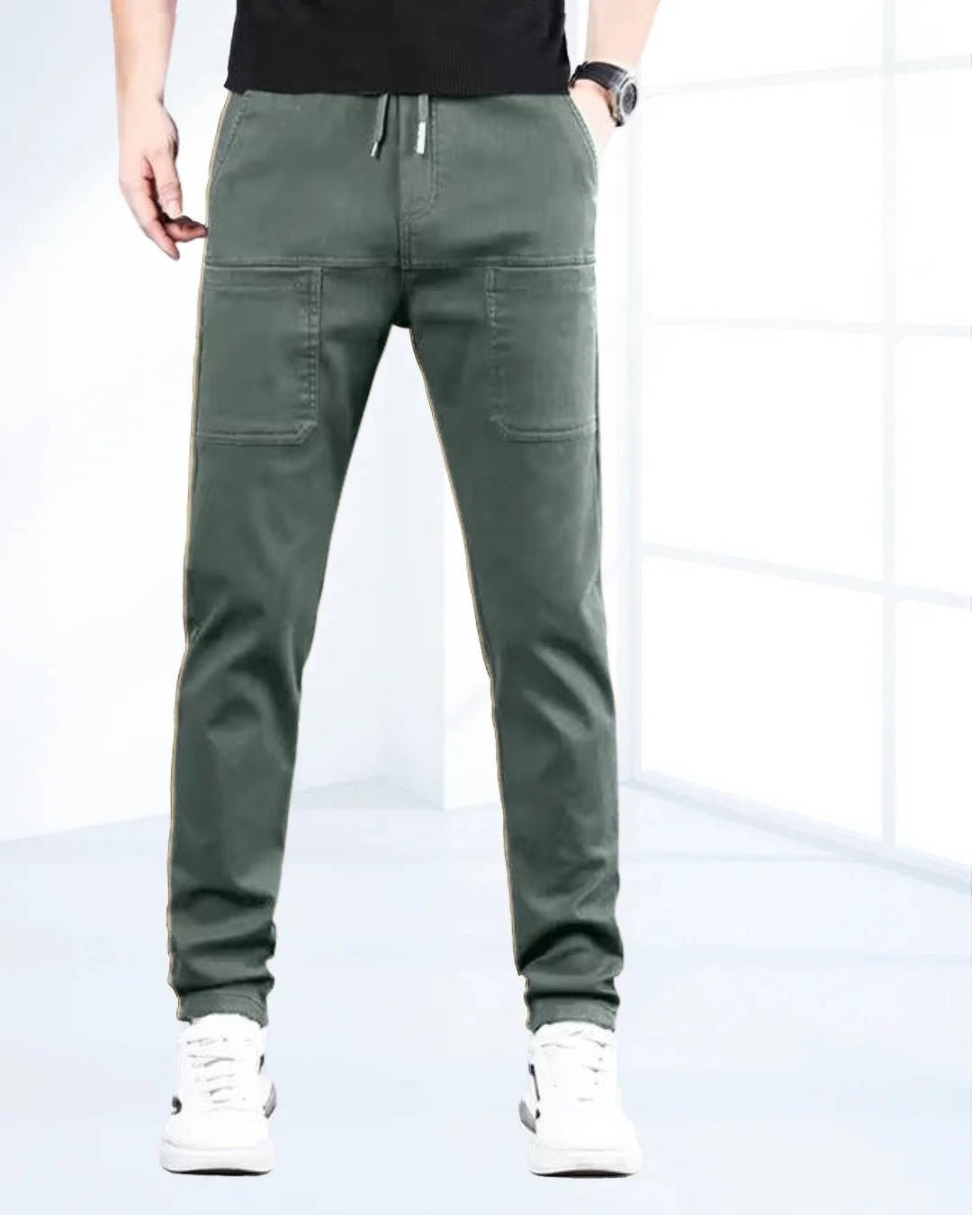 Men's Ultra-Stretch Cargo Pants with Handy Pockets