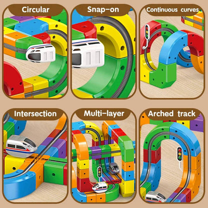 Magnetic Train Track Playset – Build, Connect, and Create Endless Railway Fun