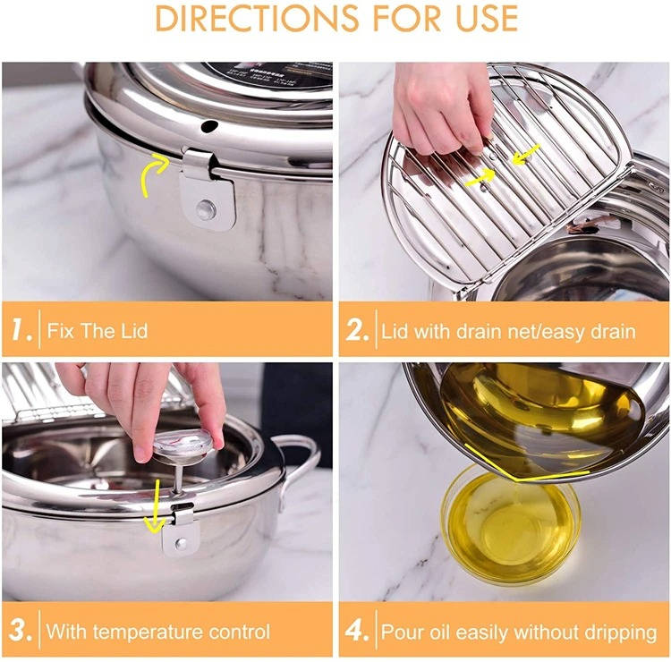 Japanese-Style Deep Frying Pot for Crispy, Even Frying