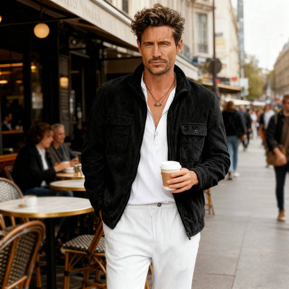 Timeless Men's Corduroy Jacket - Classic, Versatile Style for Everyday Wear