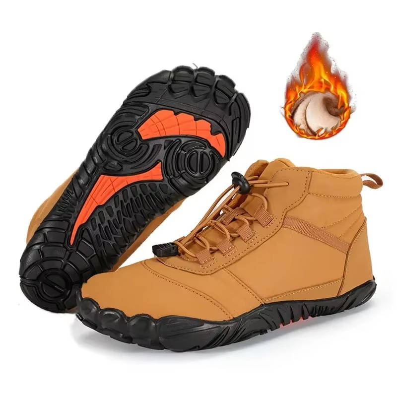 Cosy Fleece Winter Barefoot Shoes — Waterproof & Snowproof for All-Weather Comfort
