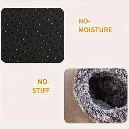 Cozy Winter Cat Bed for Warm, Snug Naps