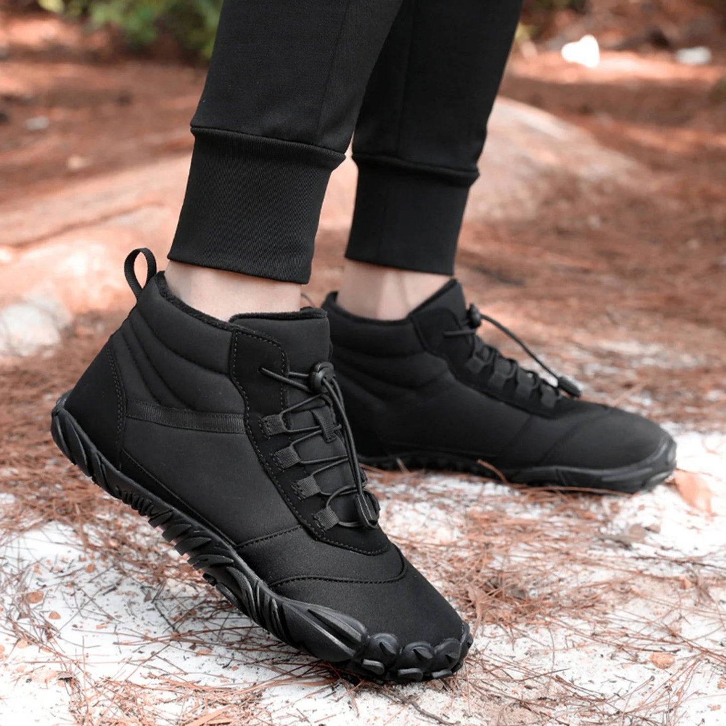 Cosy Fleece Winter Barefoot Shoes — Waterproof & Snowproof for All-Weather Comfort