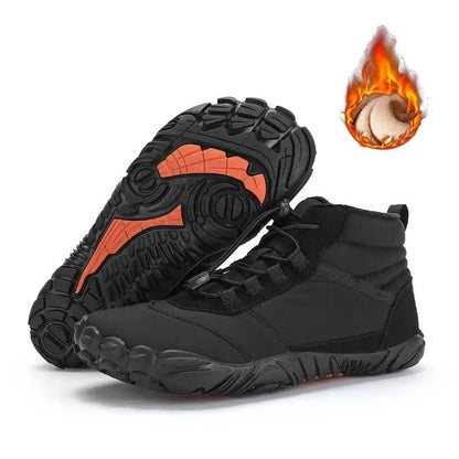 Cosy Fleece Winter Barefoot Shoes — Waterproof & Snowproof for All-Weather Comfort