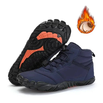 Cosy Fleece Winter Barefoot Shoes — Waterproof & Snowproof for All-Weather Comfort