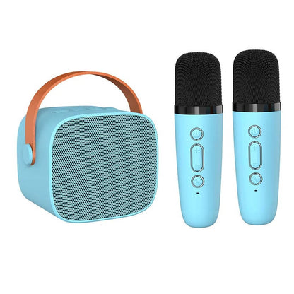Portable Karaoke Machine with Dual Wireless Microphones