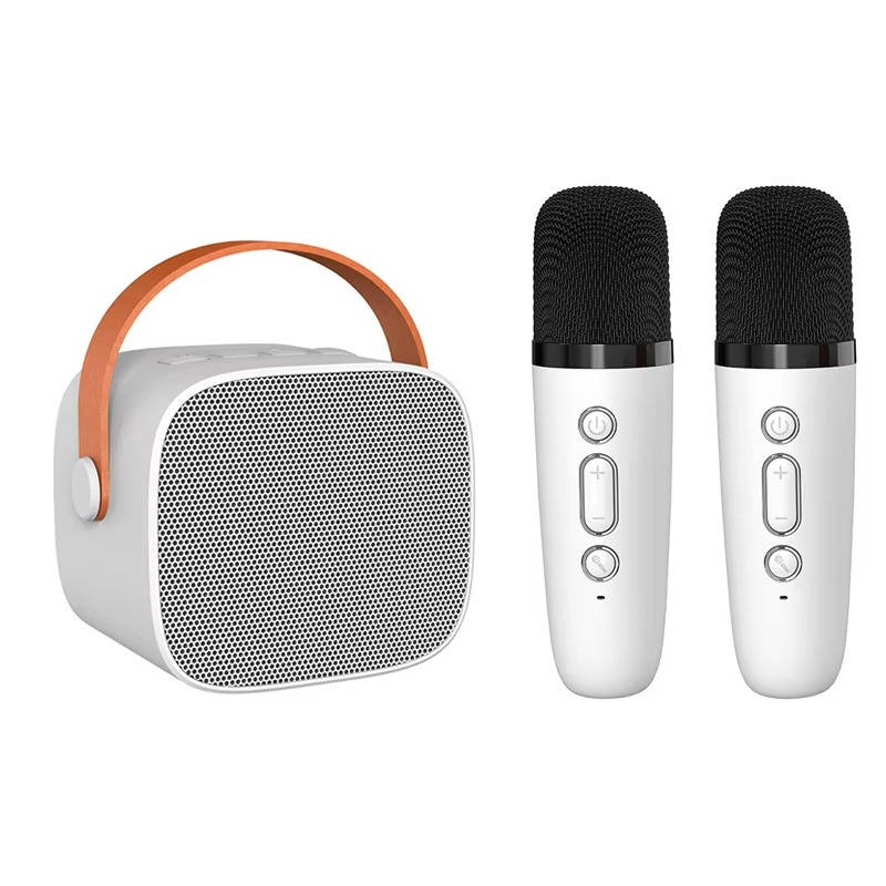 Portable Karaoke Machine with Dual Wireless Microphones