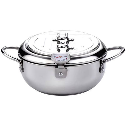 Japanese-Style Deep Frying Pot for Crispy, Even Frying