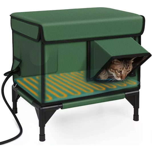 Winter-Ready Heated Outdoor Cat House