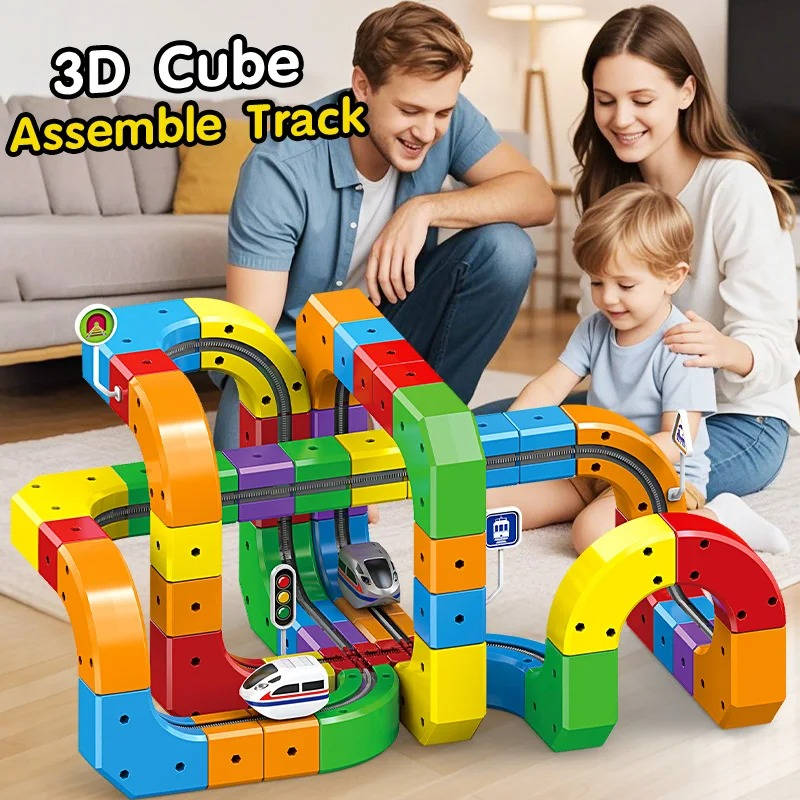 Magnetic Train Track Playset – Build, Connect, and Create Endless Railway Fun