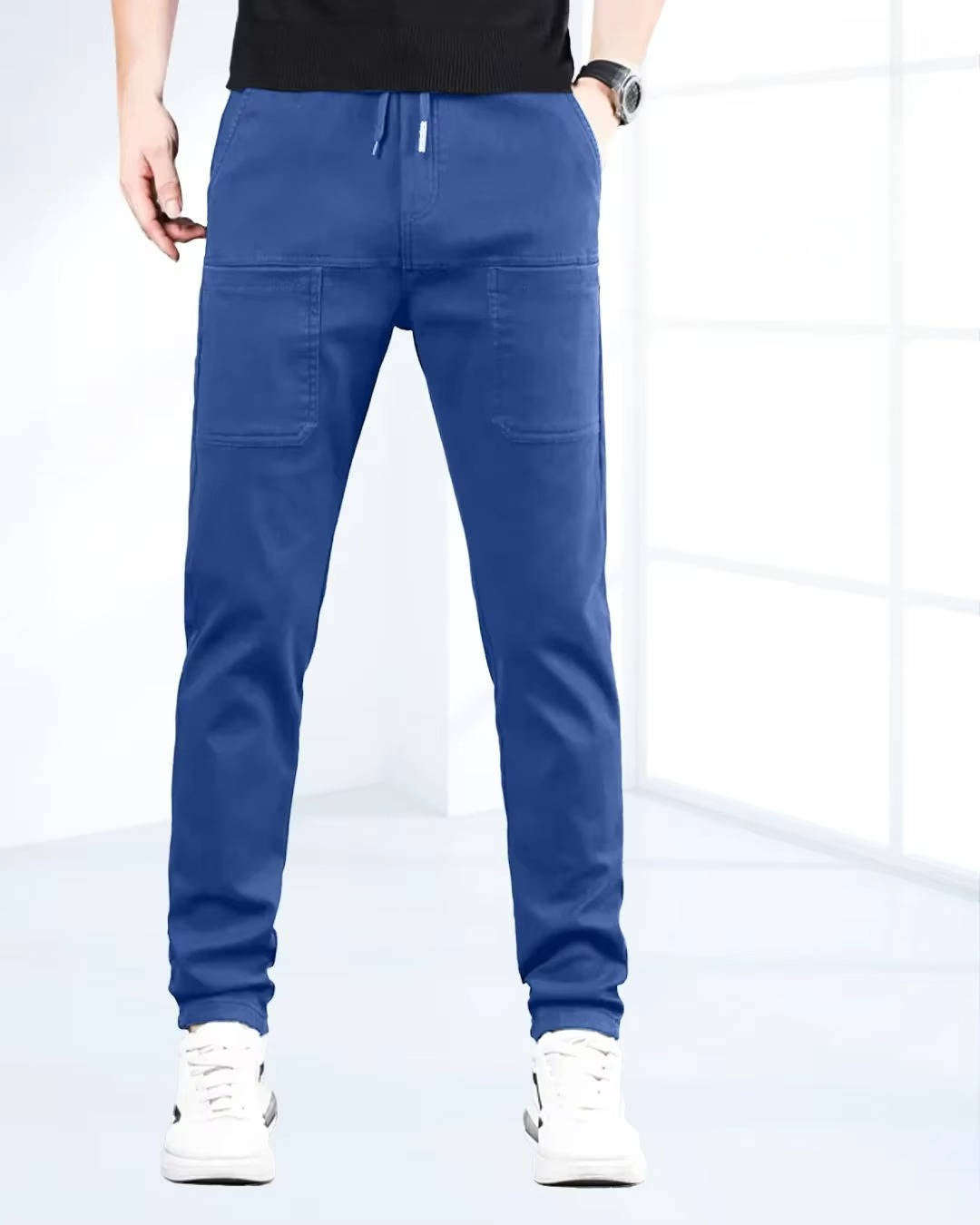 Men's Ultra-Stretch Cargo Pants with Handy Pockets