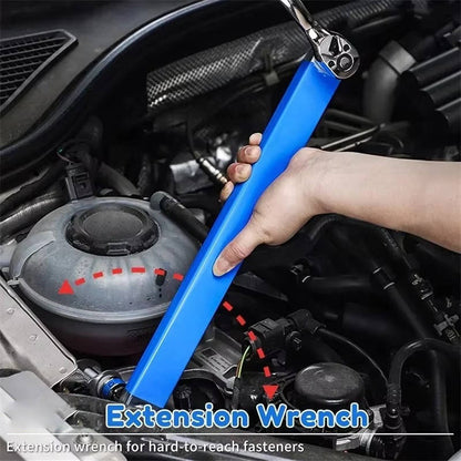 Telescoping Extension Wrench for Tight Spaces