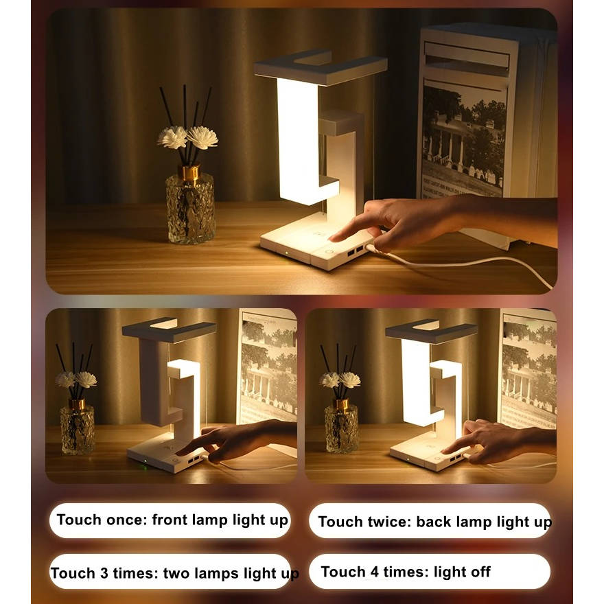 Levitation Lamp with Built-In Wireless Charger
