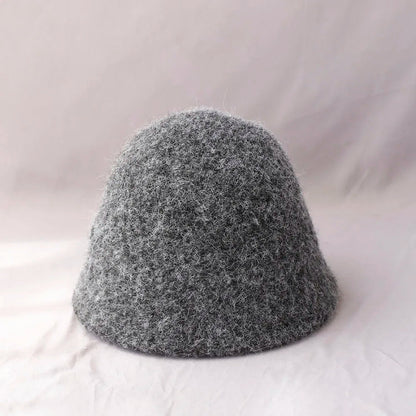 Women's Cozy Winter Wool Bucket Hat
