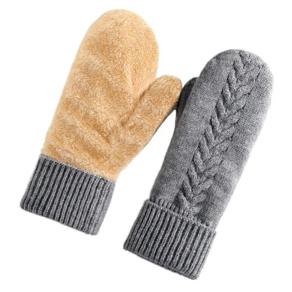 Ultra-Warm Double-Layer Fleece-Lined Winter Mittens