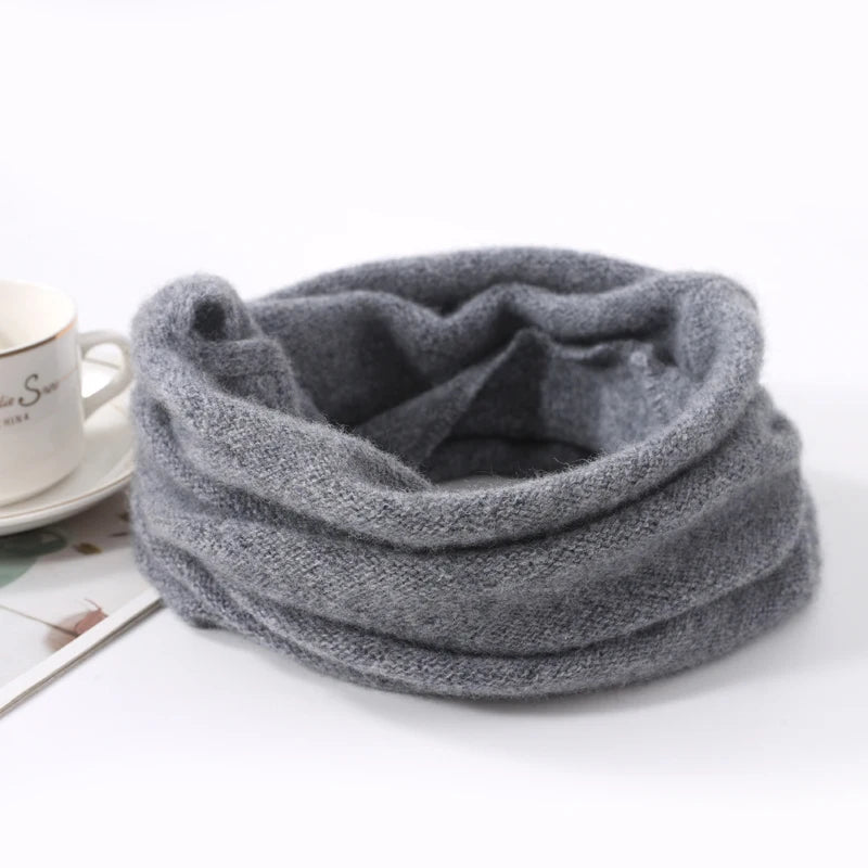 Cozy Merino Wool Face Mask & Winter Scarf Set — Soft, Warm & Breathable