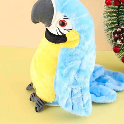 Interactive Talking Parrot Plush Toy with Built-In Music