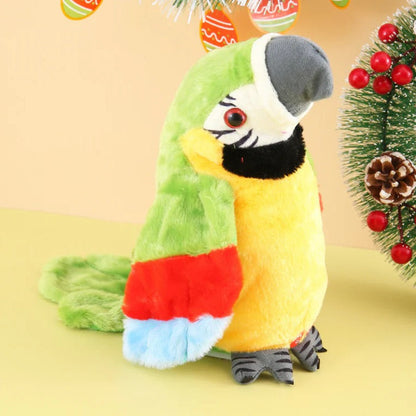 Interactive Talking Parrot Plush Toy with Built-In Music